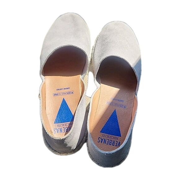 Flats Womens US 11  Gray Suede Leather Shoes VERBENAS Carmen Casual - Picture 9 of 10